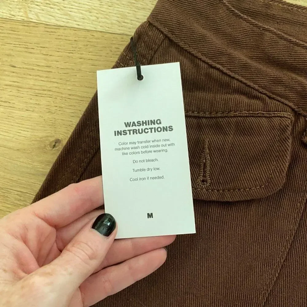 EM - Wide Leg Carpenter Cargo Pants in Brown